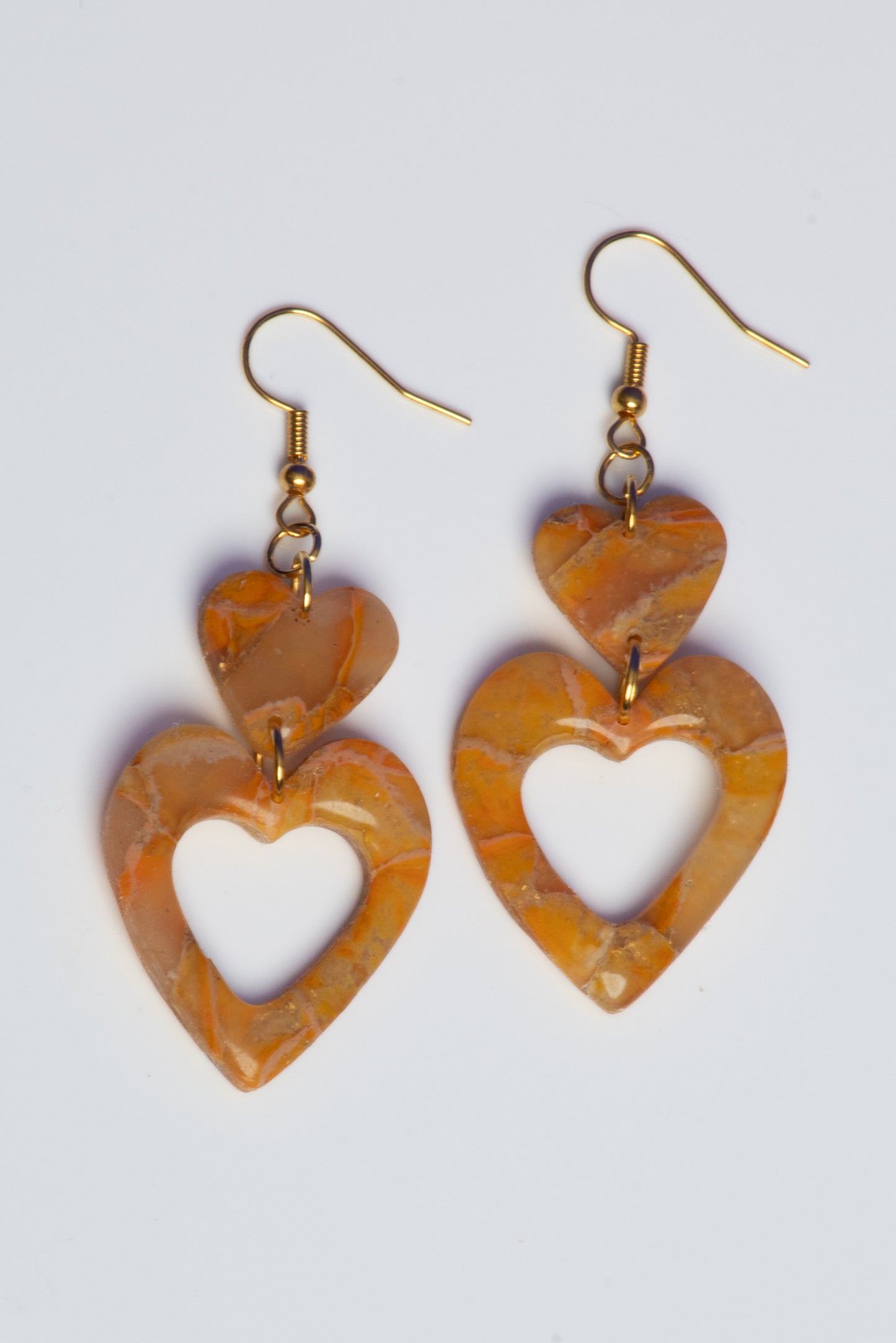Orange Hearts Cutouts